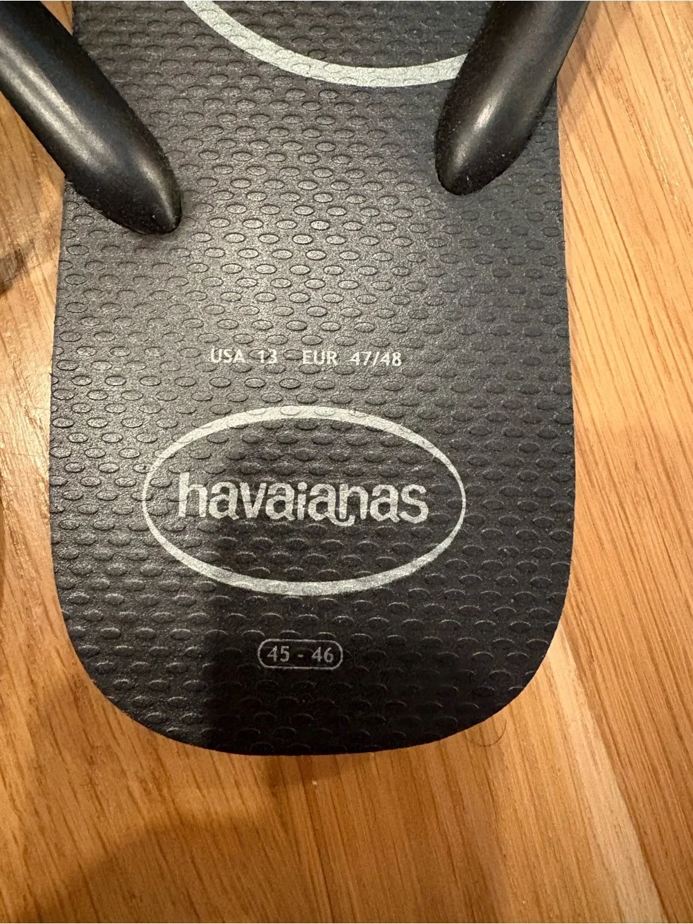 Disney Havaianas Men’s Black 45-46 Flip Flop Beach Sandals Size 13